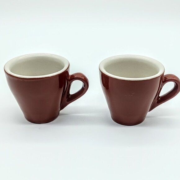 Nuova Point Marrone Brown Italian Espresso Cups (2) - Picture 5 of 8